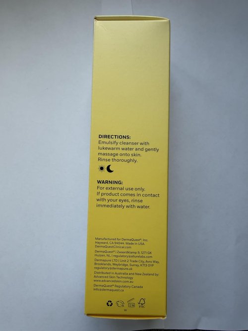 Derma Quest DermaClear Cleanser with Mandelic Acid - Gentle Exfoliation | 6oz/177ml