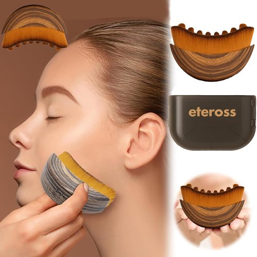 LymphLift Lymphatic Contour Face Brush - Reduces Puffiness & Restores Definition, Lymphatic Face Brush, 100% Gentle & Soft on Skin | Naturally Sculpted Look (2PCS)