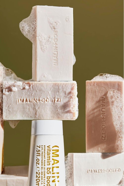 MALIN+GOETZ Vitamin B5 Hydrating Bar - Strawberry & Rum Scented Skincare | 5 oz Triple-Milled Bar