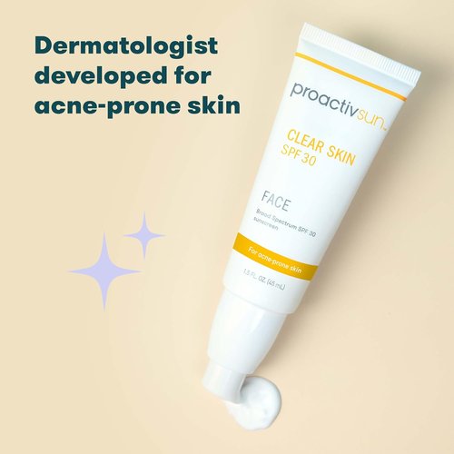 Proactiv Clear Skin Sunscreen Moisturizer SPF 30 - Hydrating Oil-Free Lotion for Oily & Acne-Prone Skin, 1.5oz