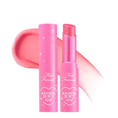Too Faced Kissing Juicy Tint Lip Balm - Hydrating, Long-Lasting Lip Stain for Color & Shine, 0.10 Oz