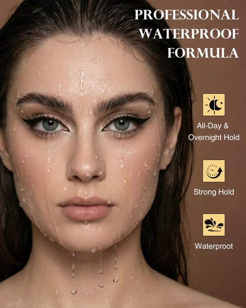 MERETON Lash Glue & Eyeliner Pen - 3-Second Quick Dry, 48H Waterproof, 2 in 1 Black Lash Adhesive for Strip Lashes, Long Lasting Strong Hold, Gentle for Sensitive Eyes (2ml / 0.07oz)