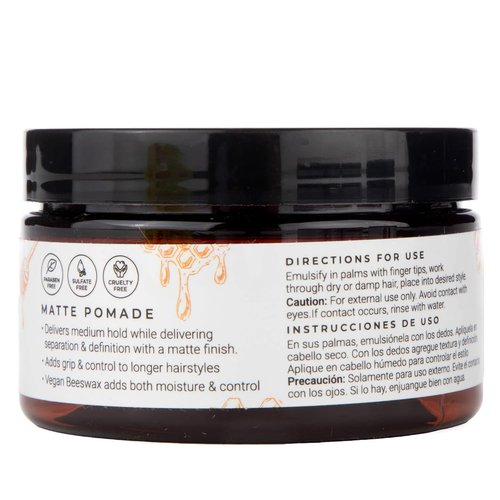 CIBU Matte Pomade - Long Lasting Hold Hair Pomade for Men & Women - Beeswax Firm Grip - 4oz
