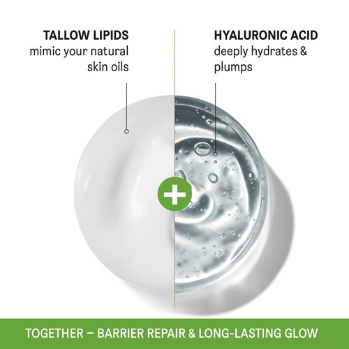 PROJECT 701 Beef Tallow for Face and Skin - Grass Fed Tallow and Honey Balm, Face Moisturizer with Liposomal Hyaluronic Acid - Day and Night Cream for Dry Sensitive Skin, Glass Jar 2.25 oz