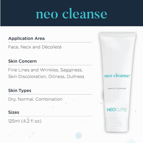Neocutis Neo Cleanse - Gentle Glycerin Gel Skin Cleanser - 125ml for All Skin Types