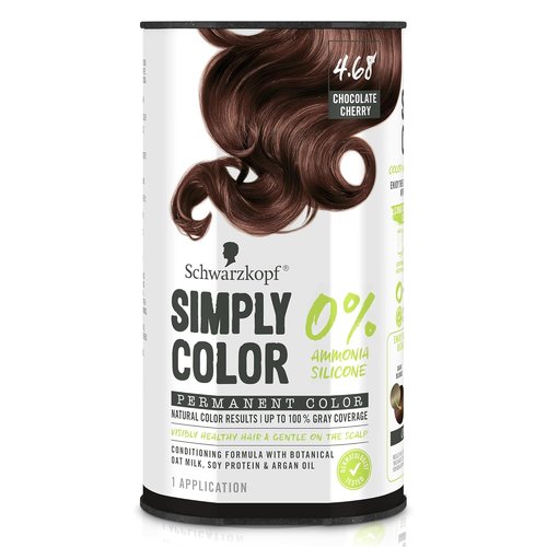 Schwarzkopf Simply Color Permanent Hair Dye - 4.68 Chocolate Cherry | Long-Lasting, Nourishing Formula for All Hair Types