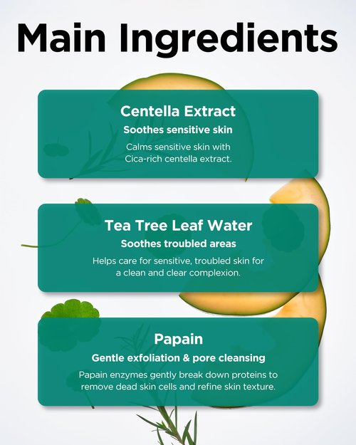 TOCOBO Cica Calming Powder Wash – Korean Enzyme Face Cleanser with Cica, Tea Tree & Papain – Hypoallergenic Low pH Powder Cleanser for Sensitive Skin, Pore Purifying & Exfoliating,. 1.69 oz.
