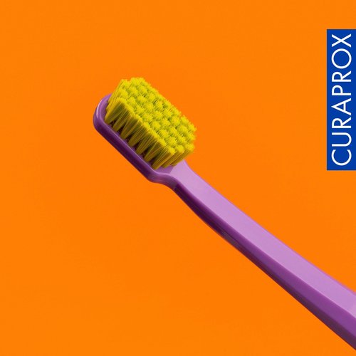 Curaprox CS 5460 Ultra-Soft Toothbrush – Adult Tooth and Gum Care | Super Soft Curen® Bristles for Gentle Cleaning | Blue-Purple, Single Pack