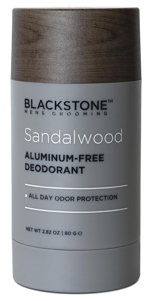 Blackstone Men's Grooming Deodorant - Aluminum-Free, Long-Lasting Odor Protection | Sandalwood (2.82 oz)