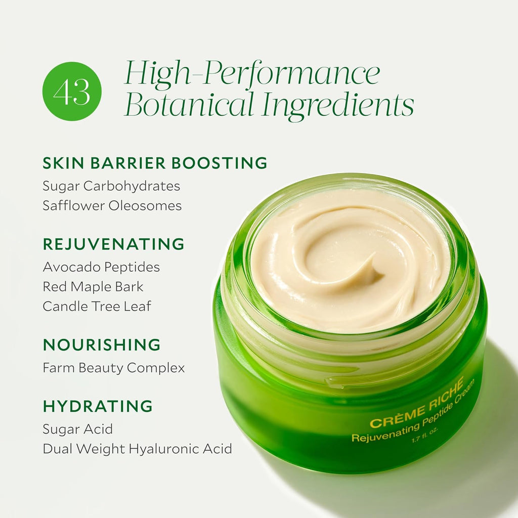 Tata Harper Crème Riche - Rich Moisturizing Cream with Peptides | Natural Skincare, 50ml