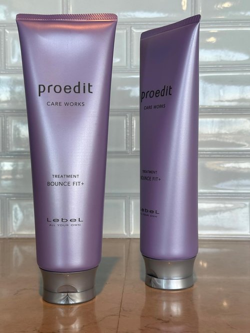 Lebel Proedit Care Works Bounce Fit+ Hair Treatment Mask - Deep Moisture & Elasticity for Damaged Hair | 8.4 oz