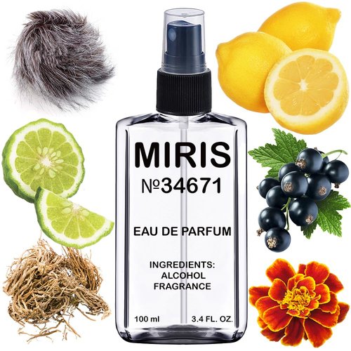 MIRIS No. 34671 Eau de Parfum - Long-Lasting Unisex Fragrance Inspired by Bal D'Afrique | 3.4 Fl Oz / 100 ml