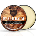 Beard Balm for Men, Cologne and Sandalwood Scent, natural growth Moustache Wax with Argan, Jojoba, Castor Oil, 50g