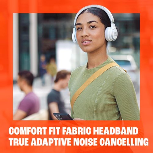 JBL Live 670NC - Wireless On-Ear Headphones with Adaptive Noise Cancelling & 65H Battery Life | Lightweight & Comfortable Design (White)