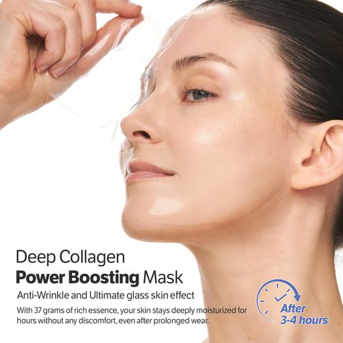 SUNGBOON EDITOR Rejuvenating Combo/Deep Collagen Boost Set | Face Mask (4ea) & Serum | Collagen & Volufiline Skincare Set | Hydrating & Firm-Looking Care Korean Skincare Valentines Day Gifts for Woman