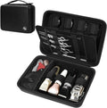 Boobowl Hard Travel Case for Hair Clippers, Hair Cutting Barber Supplies Organizer Bag, Trimmer Storage Holder for Ufree/for Wahl/for Andis Men Razor Guard Grooming Kits -Black