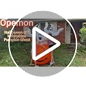 6ft Halloween Inflatable Pumpkin Ghost Yard Decor with RGB Lights and LED Flame