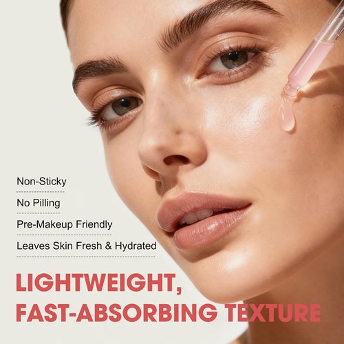 PDRN Pink Glow Serum - Hydrating Korean Glass Skin Serum with Peptides & Niacinamide | 1.01 fl. Oz