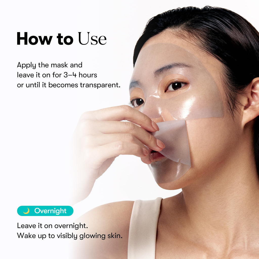 VT COSMETICS PDRN Hydrogel Mask(33gx4ea), Intensive Nourishing & Rejuvenating Overnight Mask, Skin Repair, Elasticity Boost, Hydrating & Plumping, Korean Skincare, Valentines Day Gifts