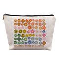 uinwk Celebrate Minds of All Kinds Mental Health Makeup Bags for Women, Neurodiversity Autism Awareness Acceptance Gift, Mental Health Gifts, SPED Special Education Teacher Cosmetic Bags