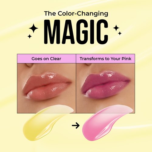 The Beauty Spy Yuli Color Changing Lip Oil | Hydrating Lip Gloss Korean | pH-Reactive Non Sticky Lip Gloss Formula With Argan Oil, Squalane, Shea Butter | Glass Shine Effect (Yuzu)