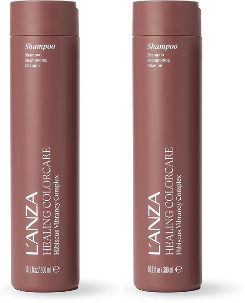 L'ANZA Healing Colorcare Shampoo - Color-Safe Repairing Cleanse for Dry, Damaged Hair | Sulfate-Free (10.1 Fl Oz, Pack of 2)