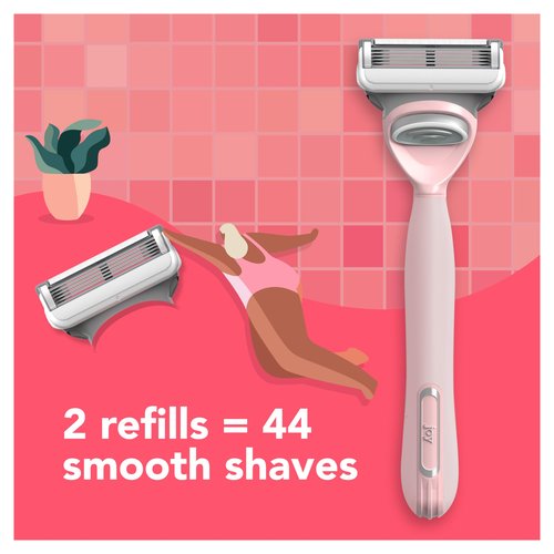 JOY The Pink One, 1 Razor and 2 Cartridges