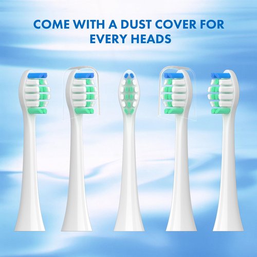 Replacement Toothbrush Heads Compatible with Philips Sonicare：10 Pack Soft Replacement Electric Brush Head for 4100 5100 6100 HX9023/65 W Optimal Plaque Control Snap-on System