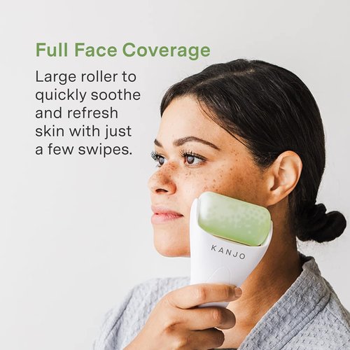 Kanjo Ice Roller - Face & Eye Puffiness Relief | Facial Massage Tool for Skincare & Migraine Relief