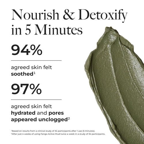 Borghese Advanced Fango Active Mud Mask - Nourishing Exfoliating Treatment with Bentonite Clay & Hyaluronic Acid for All Skin Types