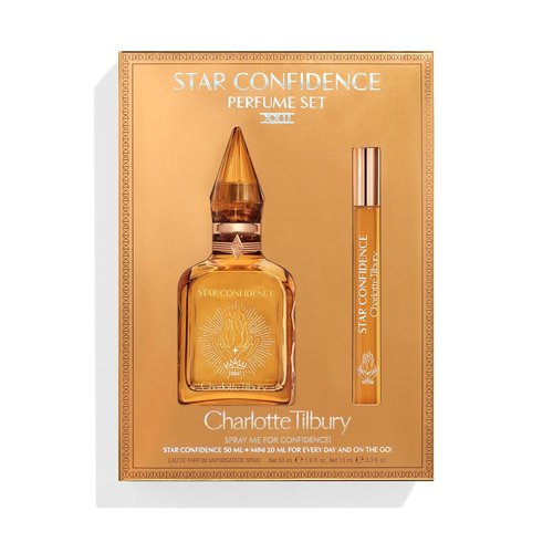 Charlotte Tilbury Star Confidence Eau De Parfum - Long-Lasting Floral Woody Fragrance with Blackcurrant & Jasmine