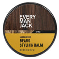 Every Man Jack Beard Balm - Moisturize, Strengthen And Style Your Beard w/Medium Hold - Light Sandalwood Scent - Made w/Naturally Derived Ingredients like Candelilla Wax and Shea Butter - 2 oz
