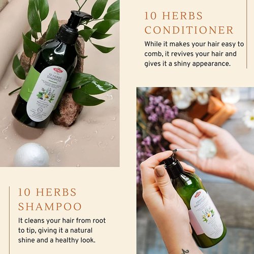 OTACI 10 Herb Rejuvenate Hair Conditioner - Vegan Formula with Rosemary, Chamomile & Olive Oil for Hydration & Shine | 250 ml