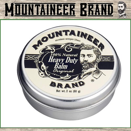 Heavy Duty Beard Balm 2oz (Original Scent) and Beard Oil 2oz (WV Timber) by Mountaineer Brand: The Ultimate Beard Conditioning Combo Pack