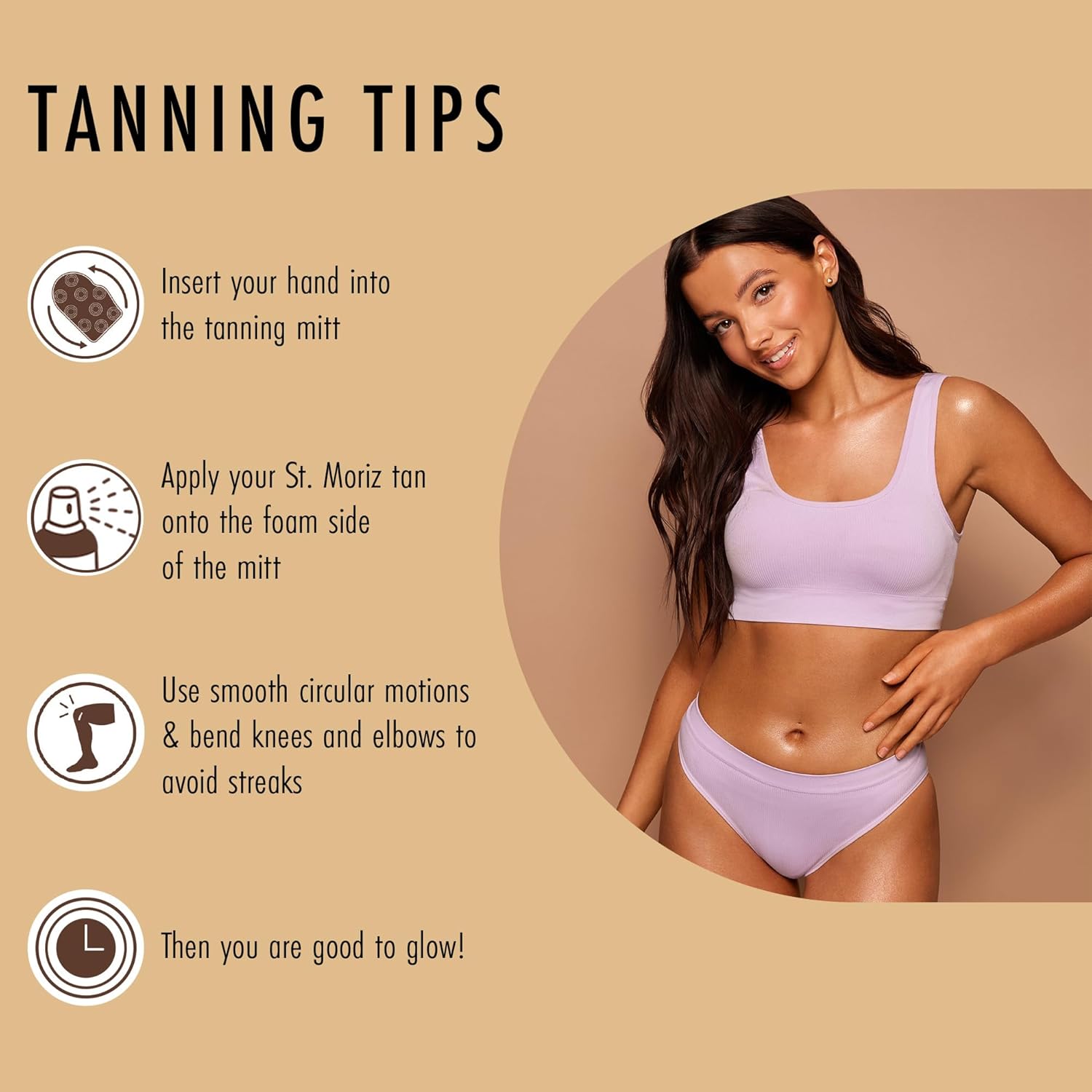 St Moriz Self Tanning Mitt - Reusable Applicator Glove for Streak-Free Tan - Perfect for All Self Tanner Types - Single Pack