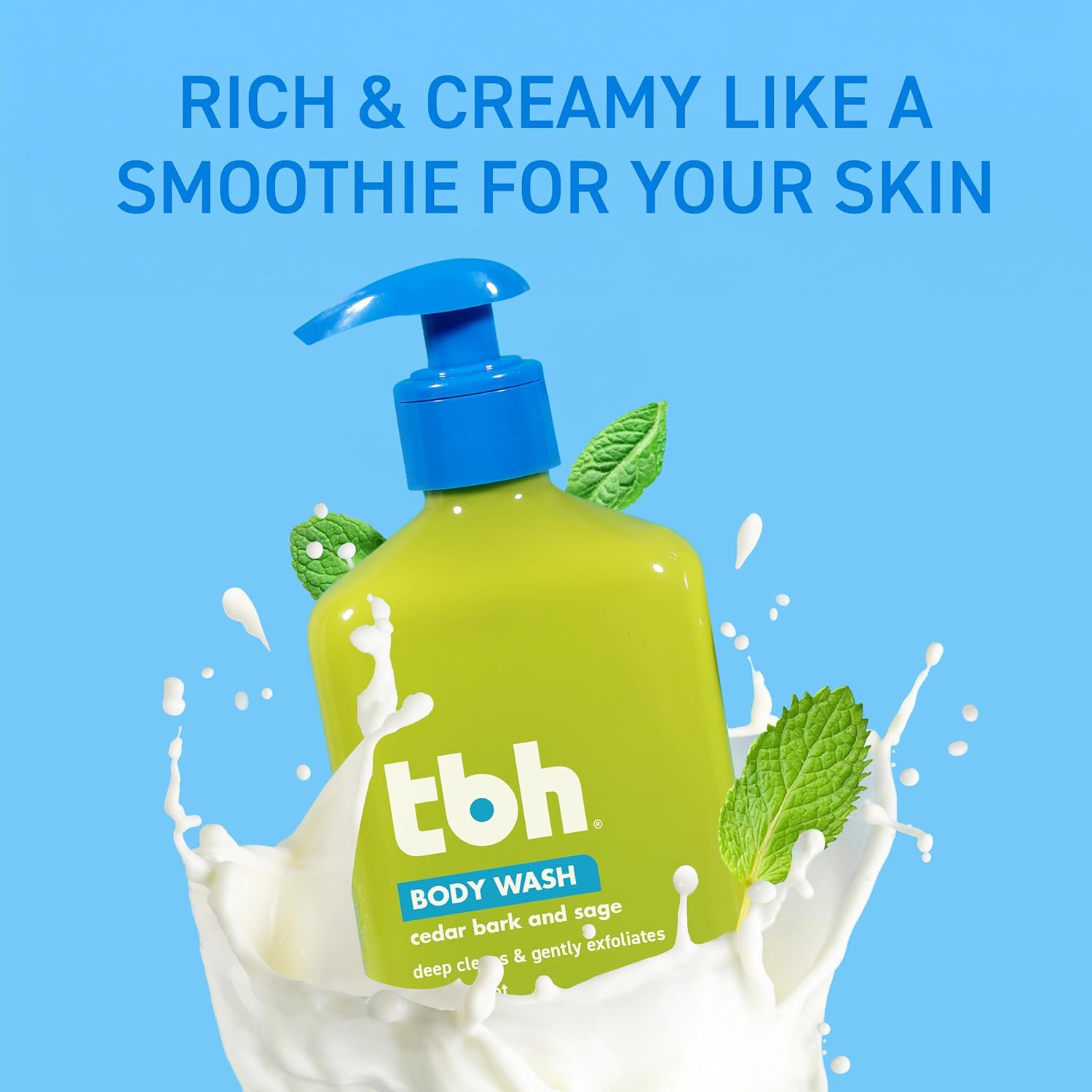 TBH Kids & Teen Hair and Body Care Set - Natural Shampoo, Conditioner & Body Wash - Sulfate & Paraben Free - 3-Pack, 12 oz Each