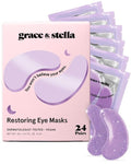 Grace & Stella Retinol Under Eye Patches - Hydrating Gel Masks for Puffy Eyes & Dark Circles | 24 Pairs in Purple