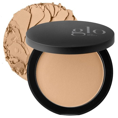 Glo Skin Beauty Pressed Powder Foundation - Honey Medium | Buildable Coverage & Long-Lasting Finish