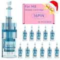 12Pcs 16 Pin Microneedling Pen Replacement Cartridges Dr Pen M8, 0.25mm