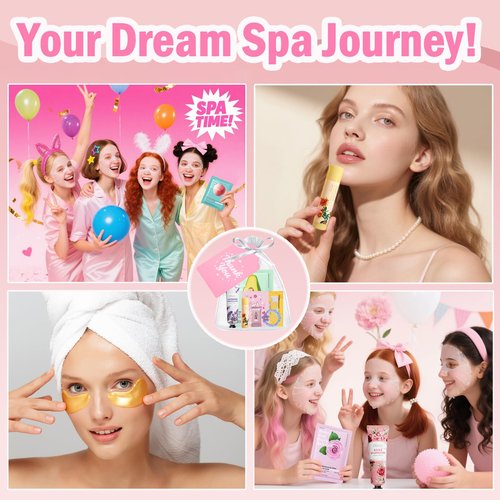 90Pcs Spa Skincare Set for Kids & Women,Skin Care Spa Kit for Girls Ages 8-12,Galentines & Valentines Day Gifts, Under Eye Patches, Lip Mask, Birthday Sleepover Party Supplies for Girls, Bulk Gifts