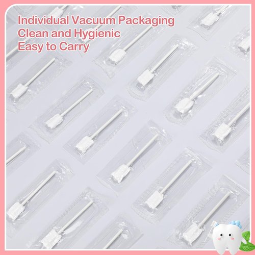 Singhoow 200 Pieces Baby Tongue Cleaner Disposable Infant Oral Cleaner with 4 Pieces Finger Toothbrush Soft Gauze Baby Mouth Newborn for Tooth Mouth Dental Care(Pink)