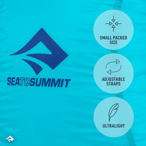 Sea to Summit Ultra-Sil Ultralight Day Pack - 20L Capacity in Atoll Blue for Easy Travel