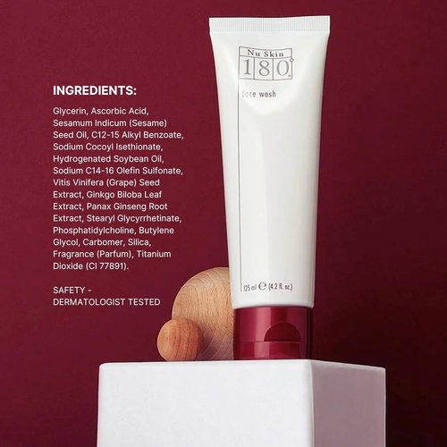 Nu Skin 180°® Face Wash - Vitamin C Aging Cleanser for Youthful Skin | Reduces Fine Lines | 4.2 Fl Oz
