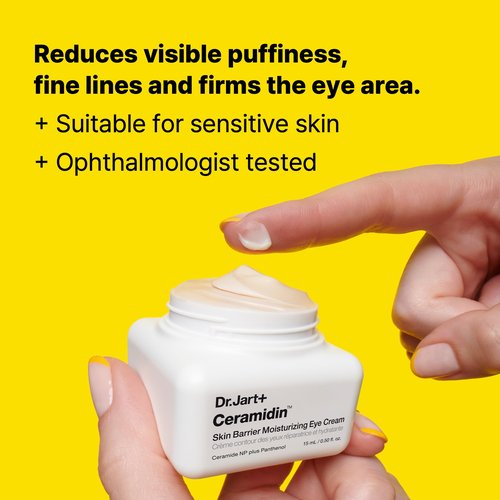 Dr.Jart+ Ceramidin Korean Under Eye Cream with Ceramides | Korean Skin Care, 0.5 Fl Oz