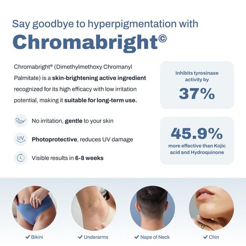 PFB Vanish Razor Bump Stopper Skin Care Treatment with Chromabright Dark Spot Remover, Roll On Formula Treats Ingrown Hairs and Razor Burns - 93g