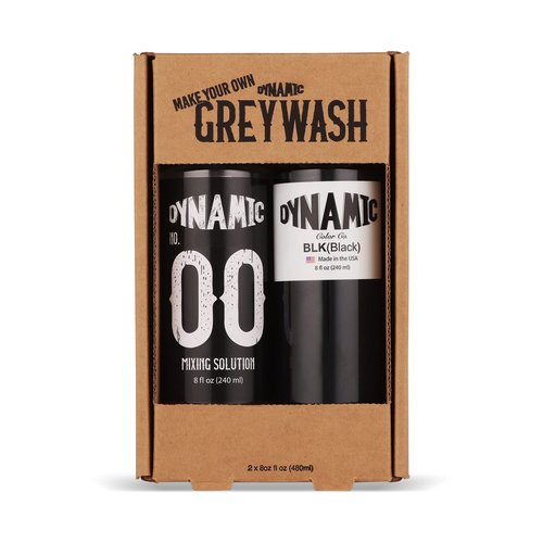 Dynamic Color Co - Make Your Own Greywash Tattoo Ink Set, Includes 8 oz Bottle Set of Black Ink and Mixing Solution