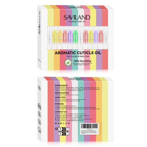 SAVILAND Natural Cuticle Oil Pen: 12PCS Revitalizing Cuticle Oil for Nails with Vitamin E For Repair Cuticles Overnight Cuticle Softener Nail Strengthener Protector for Damaged Skin Thin Nail