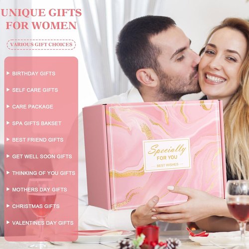 Skiennix Spa Gift Set - Relaxing Self-Care Package with Blanket | Perfect Mother's Day Gift for Women