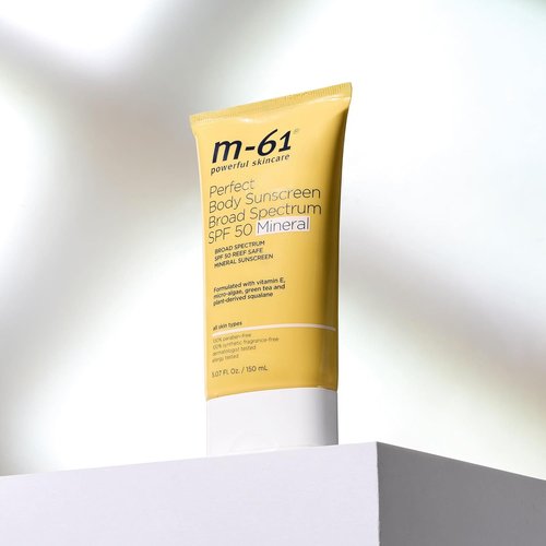 M-61 Perfect Mineral Sunscreen SPF 50 - Reef-Safe Formula with Vitamin E & Green Tea Antioxidants
