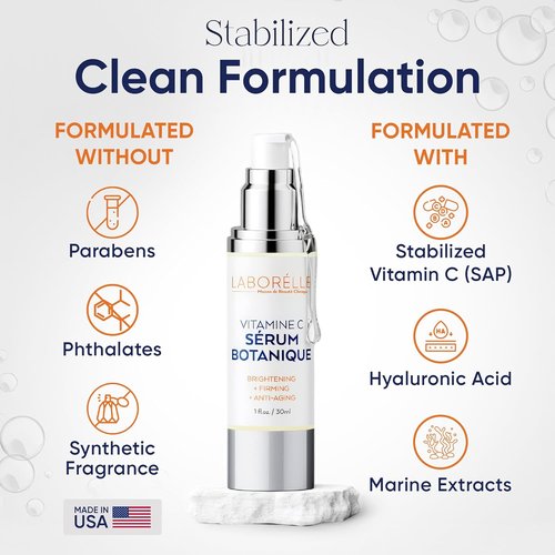 Skiennix Vitamin C Serum - Brightening & Hydrating Face Treatment with Vitamin E & Ferulic Acid (1 fl oz)
